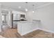 Modern kitchen featuring stainless steel appliances and granite countertops at 1443 Southwest Blvd, Newton, NC 28658