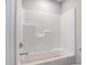 White shower and tub combo at 1443 Southwest Blvd, Newton, NC 28658