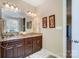 Bathroom with double vanity and granite countertop at 14818 Long Iron Dr, Huntersville, NC 28078