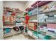 Organized storage room with wire shelving, providing versatile storage solutions at 14818 Long Iron Dr, Huntersville, NC 28078