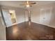 Bedroom with hardwood floors and built-in closet at 1601 Lyndale Pl, Charlotte, NC 28210