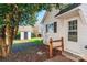 Backyard view showing shed and rear home access at 210 Lauren Dr, Indian Trail, NC 28079