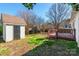 Backyard with shed and deck at 210 Lauren Dr, Indian Trail, NC 28079