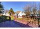 Wooden deck overlooking backyard at 210 Lauren Dr, Indian Trail, NC 28079