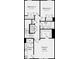 Upper level floor plan with owner's suite, two bedrooms, and bath at 2310 Donnelly Hills Ln, Charlotte, NC 28262