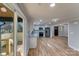 Open concept kitchen with stainless steel appliances and light colored cabinets at 277 Melrose Sw Dr, Concord, NC 28025