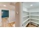 Modern white pantry with ample shelving at 277 Melrose Sw Dr, Concord, NC 28025