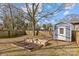 Backyard with shed and garden at 3319 Holt St, Charlotte, NC 28205