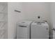 Laundry room with washer, dryer and shelving at 3319 Holt St, Charlotte, NC 28205