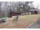 Large backyard with chicken coop, shed, and firepit at 334 Stanley Spencer Mtn Rd, Gastonia, NC 28056