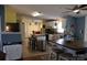 Bright kitchen with island, ample cabinetry, and a breakfast bar at 334 Stanley Spencer Mtn Rd, Gastonia, NC 28056