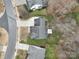 Aerial view of a house, highlighting its backyard and neighborhood surroundings at 3812 Leela Palace Way, Fort Mill, SC 29708