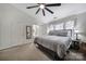 Spacious bedroom with ceiling fan and large windows at 3812 Leela Palace Way, Fort Mill, SC 29708