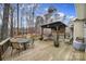 Large deck with pergola, seating area, and wooded views at 3812 Leela Palace Way, Fort Mill, SC 29708