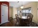 Bright dining area features a wood table and chairs at 3812 Leela Palace Way, Fort Mill, SC 29708