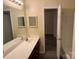 Bathroom with double vanity and a separate tub and shower at 5732 Prescott Ct, Charlotte, NC 28269