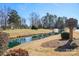 Russell Park entrance with pond and playground at 6033 Creft Cir, Indian Trail, NC 28079