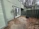 Small fenced-in patio with a concrete slab at 6126 Bent Tree Ct, Charlotte, NC 28212