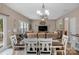 Dining area with a view of the living room and kitchen at 7845 Kuck Rd, Mint Hill, NC 28227