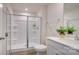 Clean bathroom with a large walk-in shower and modern vanity at 1020 20Th Avenue Se Way, Hickory, NC 28602