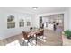 Bright dining room with hardwood floors and access to backyard at 110 Hubbard St, Belmont, NC 28012