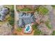 Bird's-eye view of house, pool, and surrounding landscape at 1101 Churchill Downs Dr, Waxhaw, NC 28173