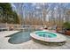 Luxury pool and spa with cascading waterfalls at 1101 Churchill Downs Dr, Waxhaw, NC 28173