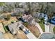 Aerial view of house and neighborhood at 11104 Fox Cove Dr, Charlotte, NC 28273