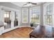 Breakfast nook with French doors leading to the backyard at 1265 Maddy Ln, Rock Hill, SC 29732