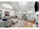 Bright living room featuring vaulted ceilings and large windows at 1265 Maddy Ln, Rock Hill, SC 29732