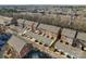 Aerial view of townhouses and neighborhood at 135 Singleton Rd, Mooresville, NC 28117