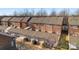 Aerial view of townhouses and garages at 135 Singleton Rd, Mooresville, NC 28117