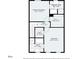 Floor plan depicts layout of primary bedroom, bathroom, and walk-in closet, plus 2nd bedroom and bath at 135 Singleton Rd, Mooresville, NC 28117