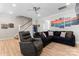 Living room with hardwood floors and a recliner chair at 135 Singleton Rd, Mooresville, NC 28117