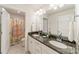 Double vanity bathroom with granite countertops at 172 Longleaf Dr, Mooresville, NC 28117