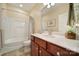 Full bathroom featuring a tub-shower combination, vanity, and neutral color scheme at 23234 Kingfisher Dr, Indian Land, SC 29707