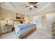 Light-filled main bedroom leads to en suite bath with garden tub and stand-up shower at 23234 Kingfisher Dr, Indian Land, SC 29707