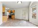 Eat-in kitchen with door leading to backyard patio at 2363 24Th Street Ne Ln, Hickory, NC 28601