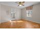 Dining room with hardwood floors and access to sunroom at 2614 S Us 321 Hwy, Newton, NC 28658