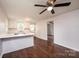 Open concept kitchen with white cabinets and an island at 2752 21St Ne St, Hickory, NC 28601