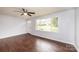 Living room with hardwood floors and a ceiling fan at 2752 21St Ne St, Hickory, NC 28601