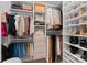 Large walk-in closet with ample shelving and hanging space at 305 Ideal Way, Charlotte, NC 28203