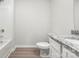 Bathroom featuring granite countertop, a toilet and a bathtub/shower combination at 3258 Maple Ridge Dr, Gastonia, NC 28052