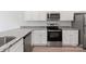 Close up of the Kitchen with granite counter tops and stainless appliances at 3258 Maple Ridge Dr, Gastonia, NC 28052