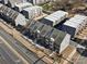 Aerial view of townhome community from above at 3731 S Tryon St, Charlotte, NC 28217