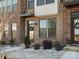 Brick front exterior of townhome with a charming wreath at 3731 S Tryon St, Charlotte, NC 28217