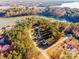 Aerial view of a lakefront property with two houses at 5241 Whitewater Dr, Hickory, NC 28601