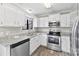 Updated kitchen with stainless steel appliances at 5811 Rocky Mount Ct, Charlotte, NC 28214