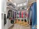 Large walk-in closet with ample shelving and hanging space at 616 N Oak Dr, Huntersville, NC 28078