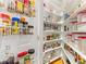 Well-organized pantry with ample shelving and storage at 616 N Oak Dr, Huntersville, NC 28078